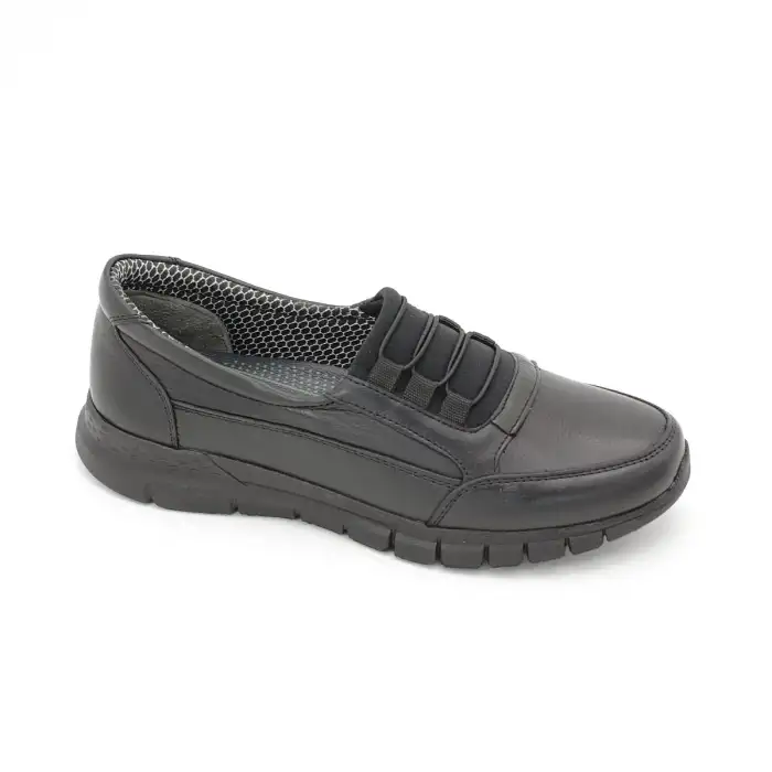 1210 PLZ Hakiki Deri Bayan Ayakkabı Siyah