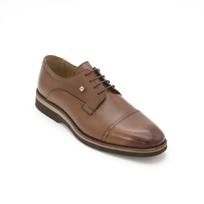 3103 Fosco Hakiki Deri Erkek Ayakkabı Taba Eva