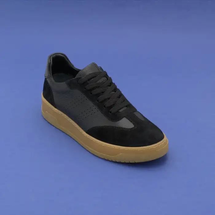 FMS 476 Hakiki Deri  Günlük Bayan Ayakkabı Siyah