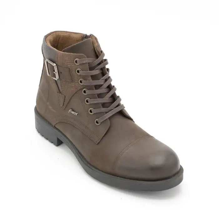 Fosco 2524 Hakiki Deri Erkek Bot Kahve