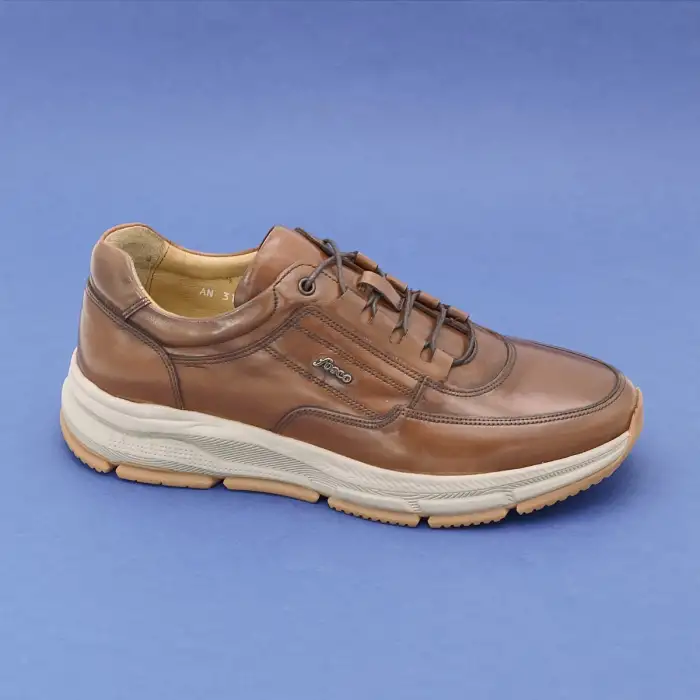 Fosco 3146 Hakiki Deri Casual Erkek Ayakkabı Taba