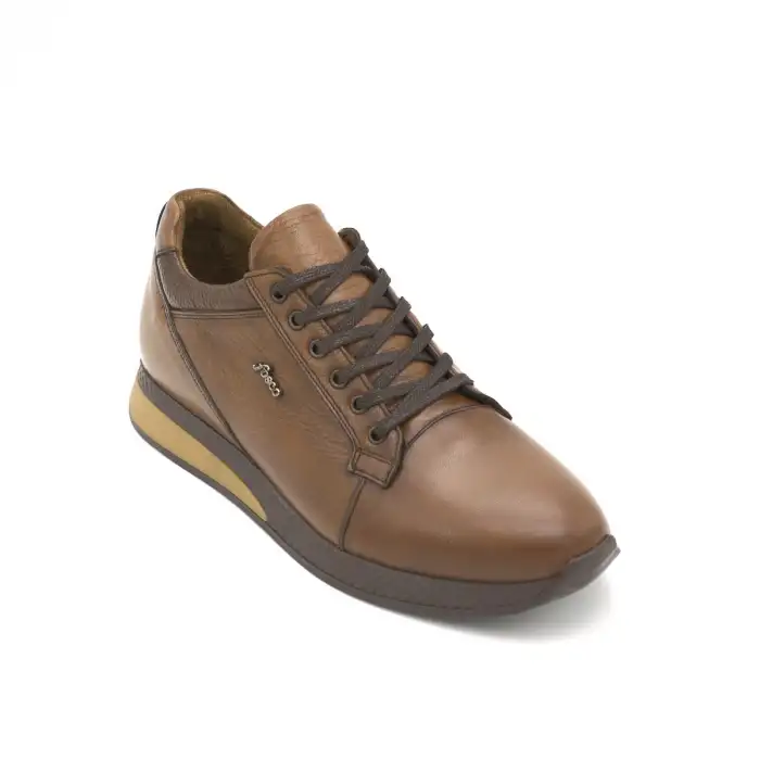 Fosco 3235 Hakiki Deri Casual Erkek Ayakkabı Taba