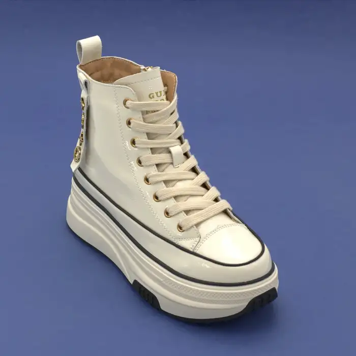 Guja 25K336 Hakiki Deri Guja Bayan Bot Bej Rugan