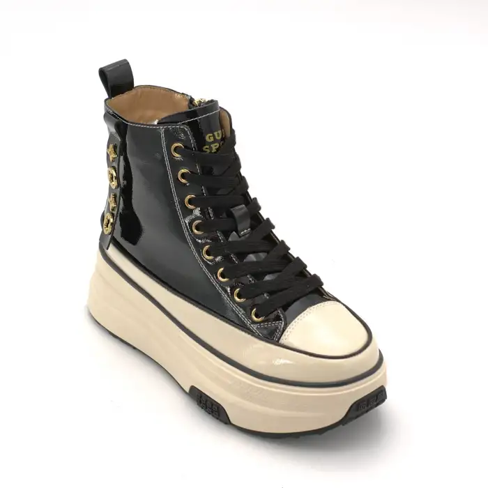 Guja 25K336 Hakiki Deri Guja Bayan Bot Siyah Rugan