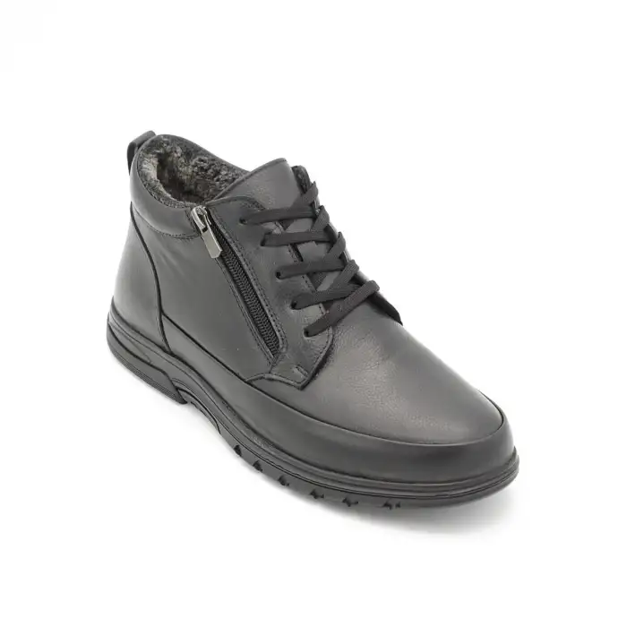 KRC 1101 Hakiki Deri Comfort Erkek Bot Siyah