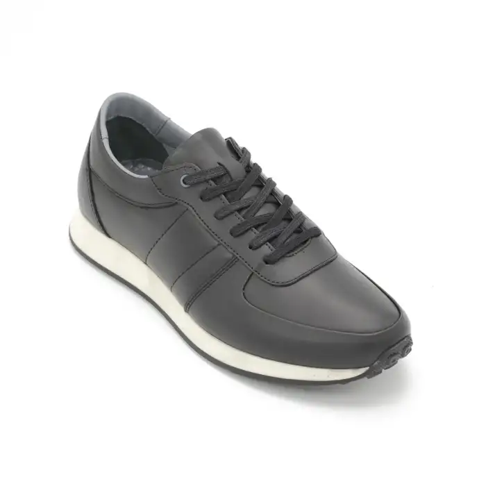 LSN S08 Hakiki Deri Erkek Ayakkabı Siyah Kauçuk