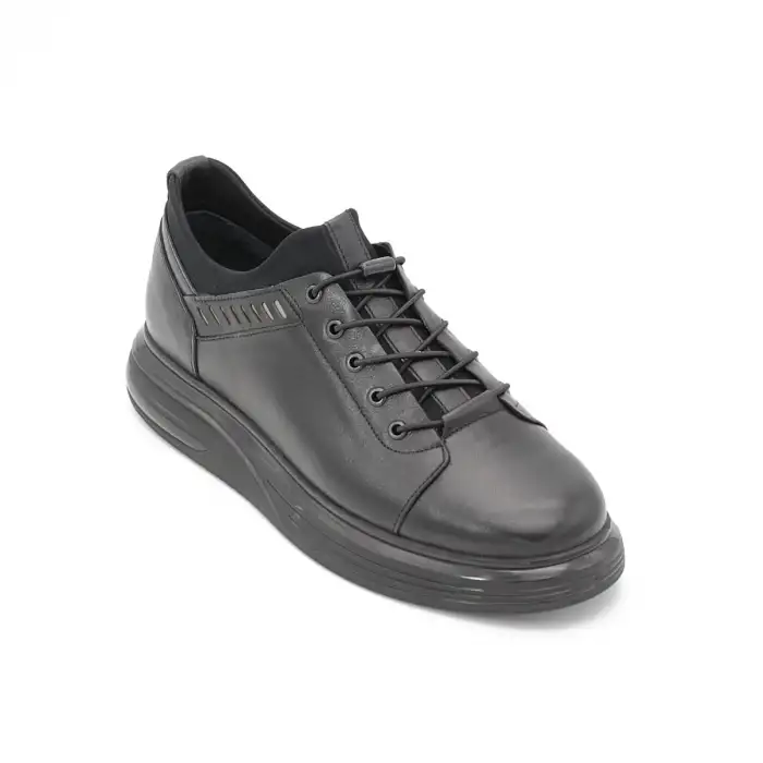 Pepita 4190 Hakiki Deri Casual Erkek Ayakkabı Siyah