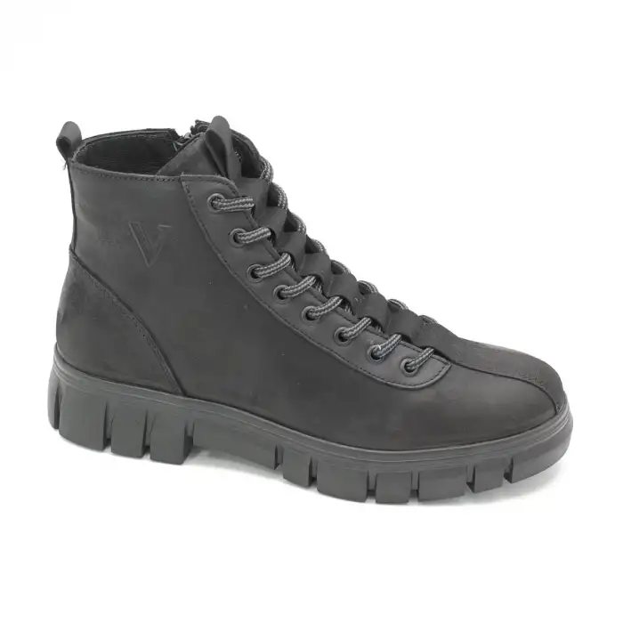 Pepita 4443 Hakiki Deri Erkek Bot Siyah Nubuk