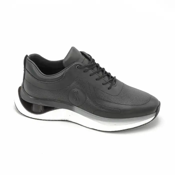 Pepita 4964 Hakiki Deri Casual Erkek Ayakkabı Siyah