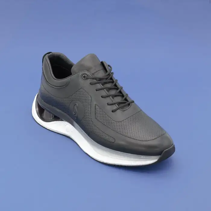 Pepita 4964 Hakiki Deri Casual Erkek Ayakkabı Siyah