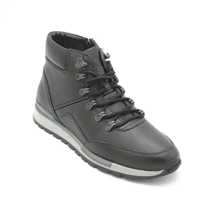 Pepita 5868 Hakiki Deri Erkek Bot Siyah