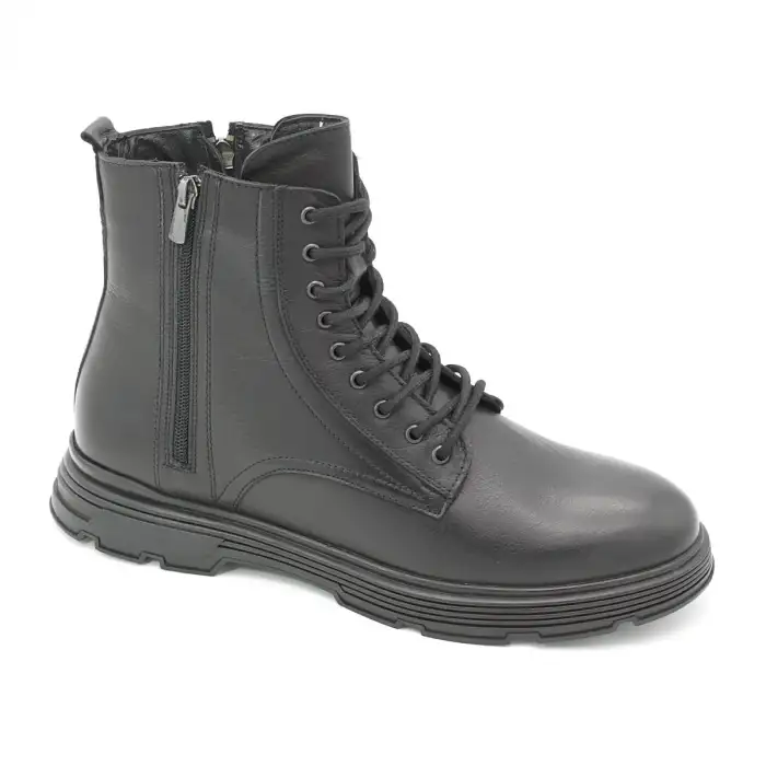 Pepita 6391 Hakiki Deri Erkek Postal Siyah