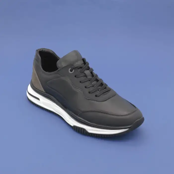 Pepita 6554 Hakiki Deri Casual Erkek Ayakkabı Siyah