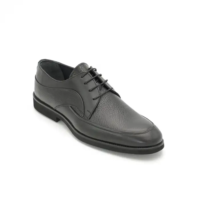 Pepita 6773 Hakiki Deri Klasik Erkek Ayakkabı Siyah Eva