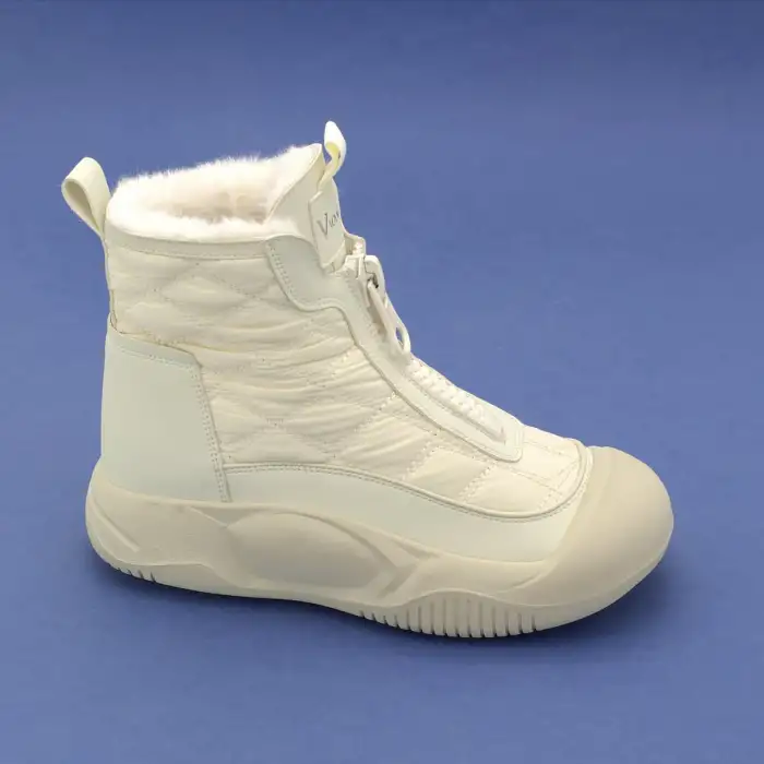 Pepita B439 Tüylü Bayan Kar Botu Bej