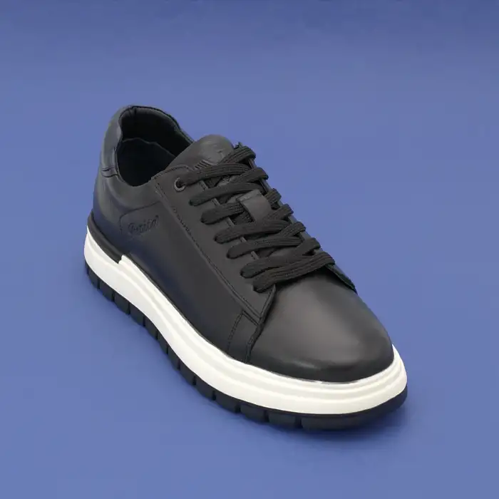 Pepita M387 Hakiki Deri Casual Erkek Ayakkabı Siyah