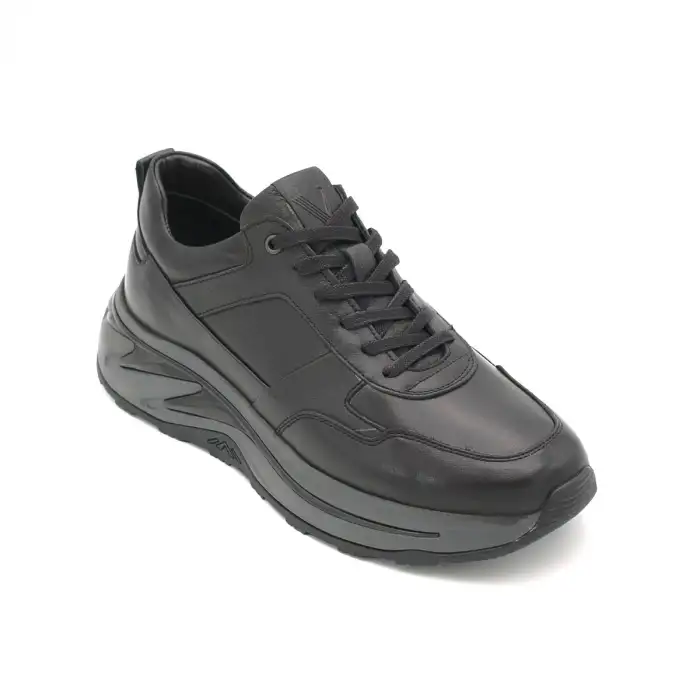 Pepita M534 Hakiki Deri Casual Erkek Ayakkabı Siyah