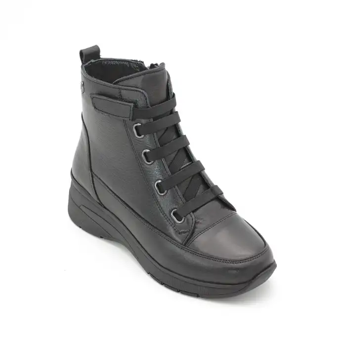 Pepita Z015 Hakiki Deri Günlük Bayan Bot Siyah