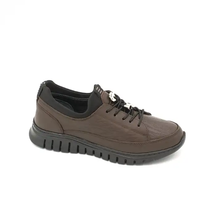Pepita Z508 Hakiki Deri  Mevsimlik Casual Bayan Ayakkabı Kahve