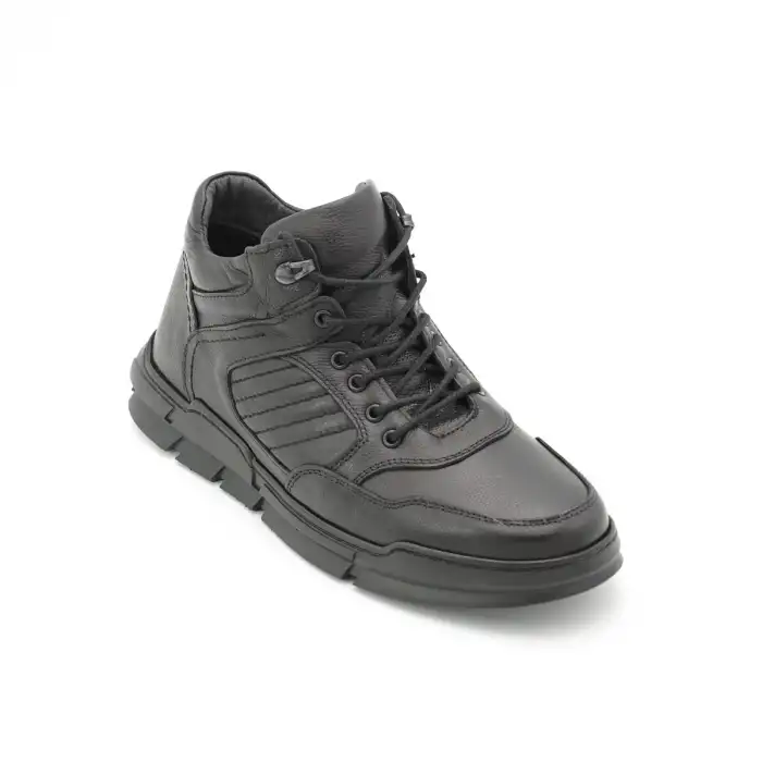 PRX 2305 Hakiki Deri Erkek Bot Siyah