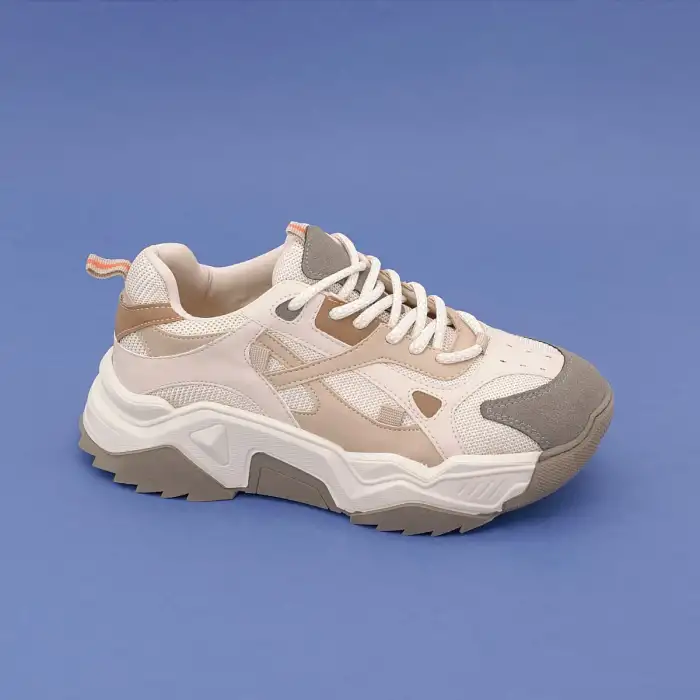 SMS 65137 Bayan Spor Ayakkabı Bej