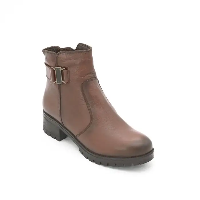 SRK 16463 Hakiki Deri Bayan Bot Taba