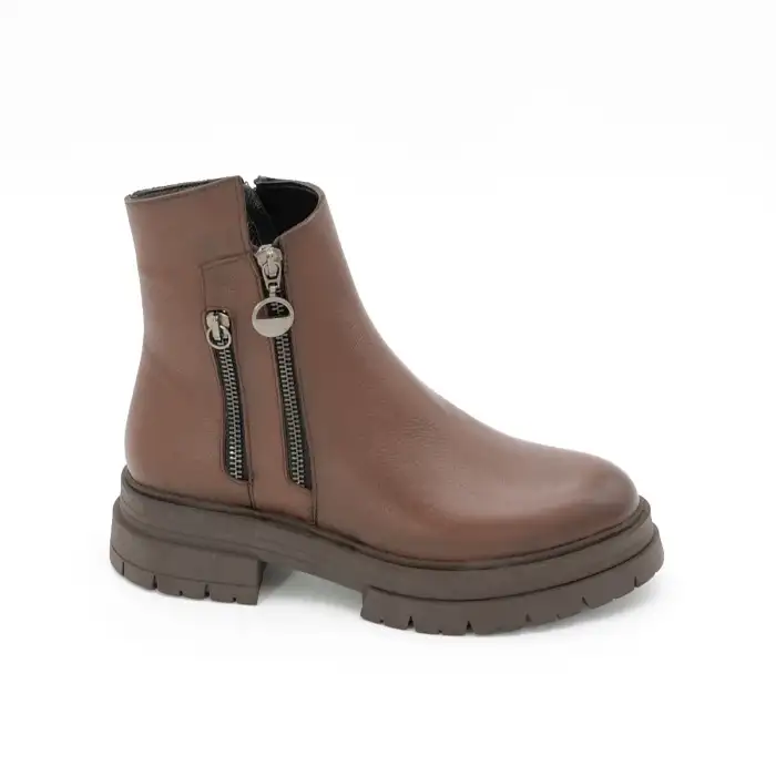 SRK 26255 Hakiki Deri Günlük Bayan Bot Taba