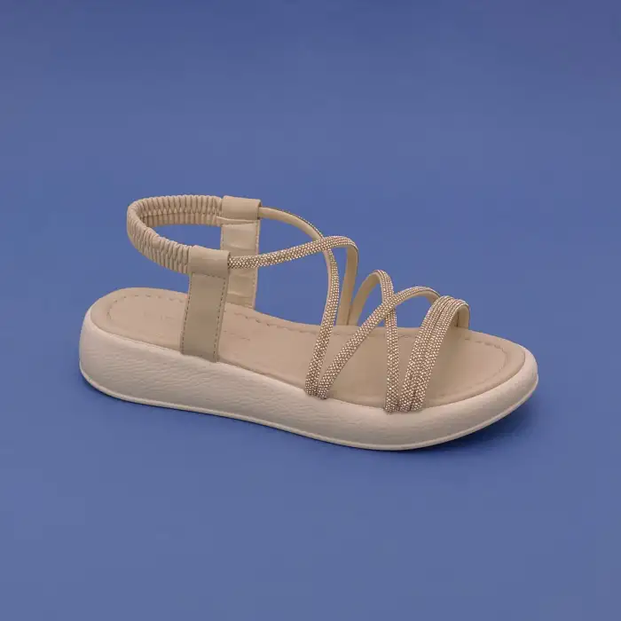 SRK 35250 Taş Bantlı Bayan Sandalet Rose