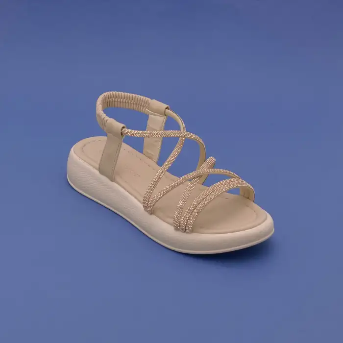 SRK 35250 Taş Bantlı Bayan Sandalet Rose