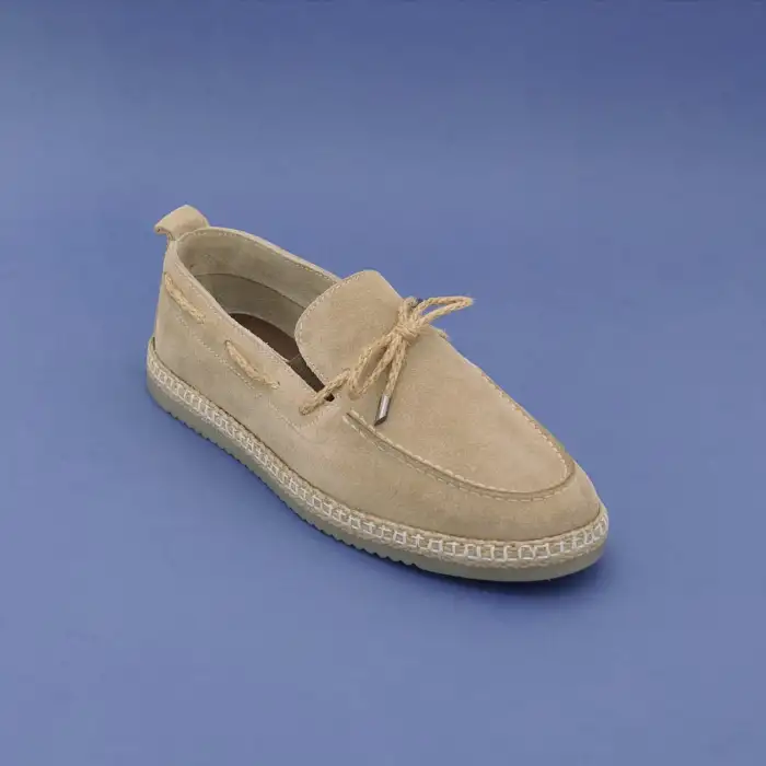 SRK 42729 Erkek Loafer Ayakkabı Kum Süet
