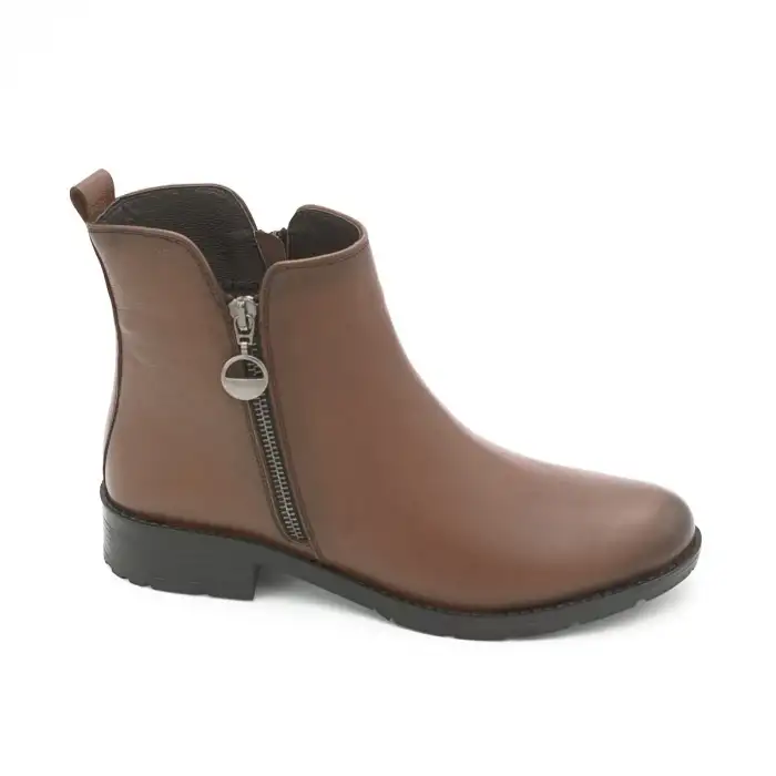 SRK 5961 Hakiki Deri Günlük Bayan Bot Taba