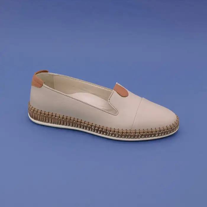 SYG P01 Hakiki Deri  Bayan Babet Bej