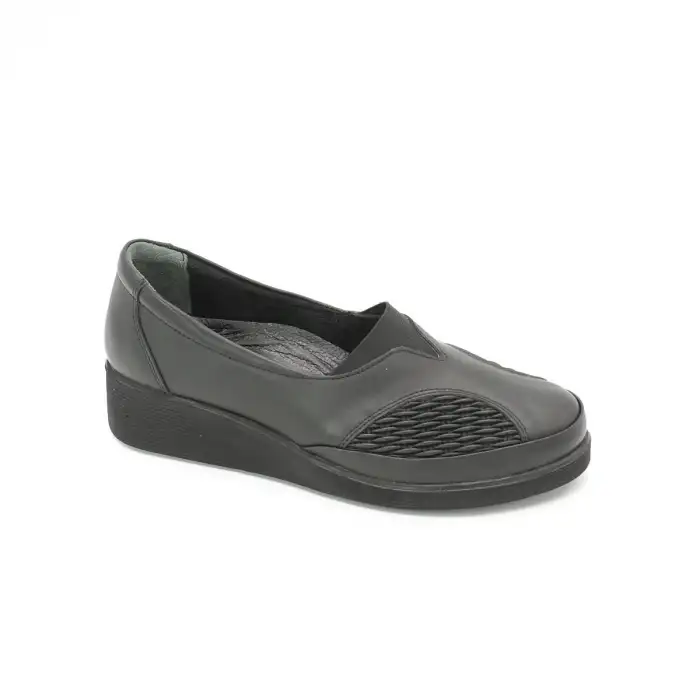 SYG P10 Hakiki Deri Halluks Valgus Bayan Ayakkabı Siyah