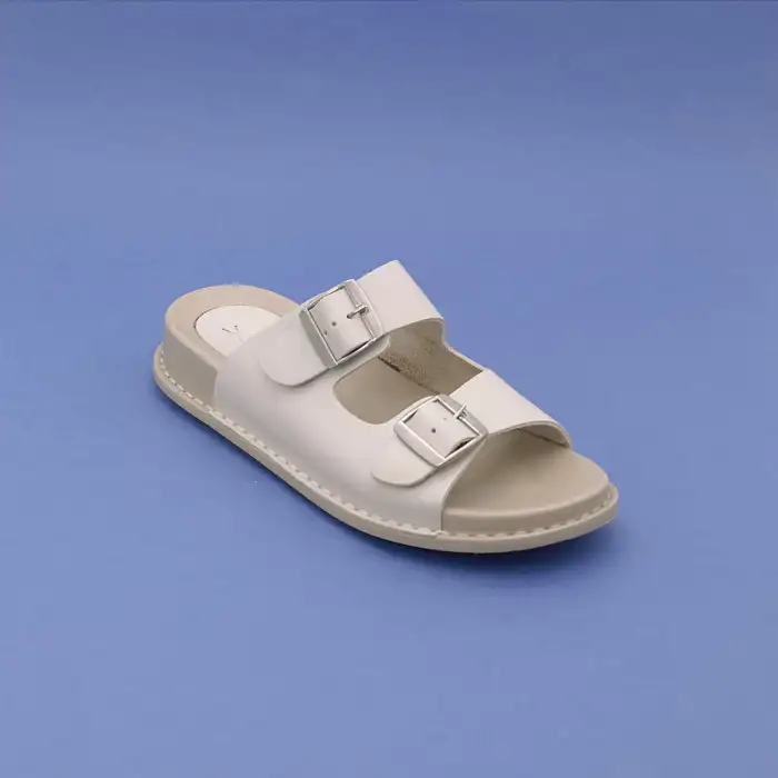 SYG P32 Hakiki Deri  Bayan Terlik Bej