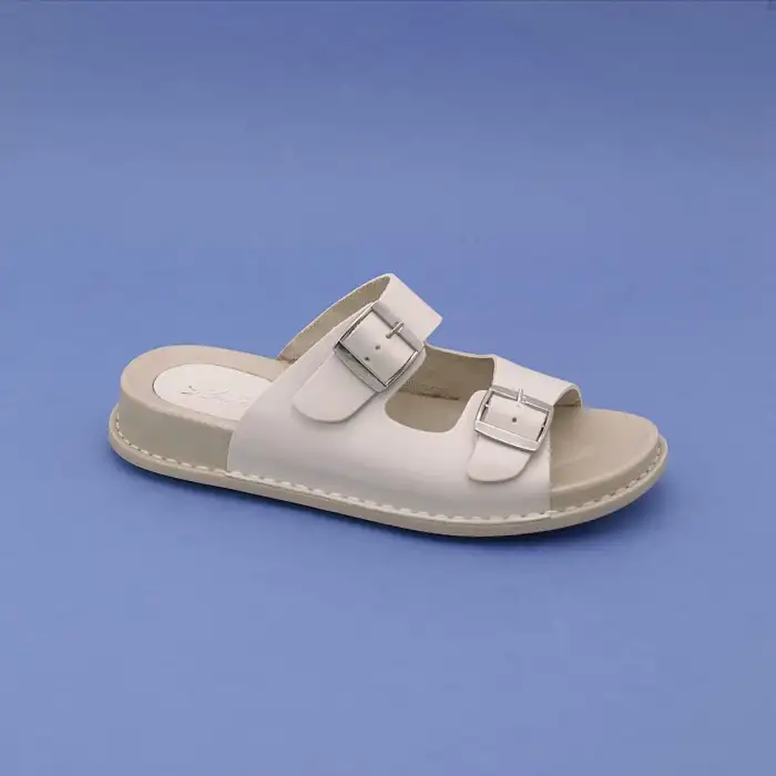 SYG P32 Hakiki Deri  Bayan Terlik Bej