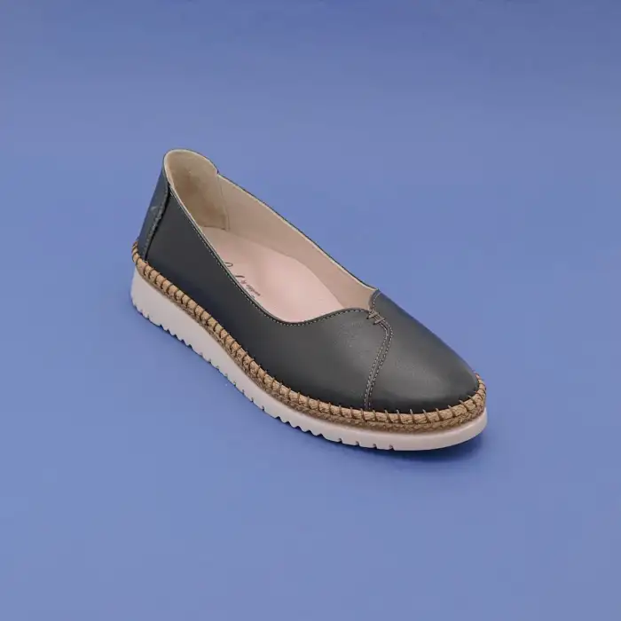 SYG P56 Hakiki Deri  Bayan Babet Siyah