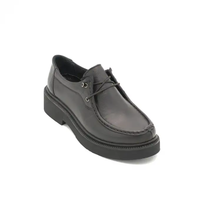 WLD 1000 Hakiki Deri  Bayan Ayakkabı Siyah