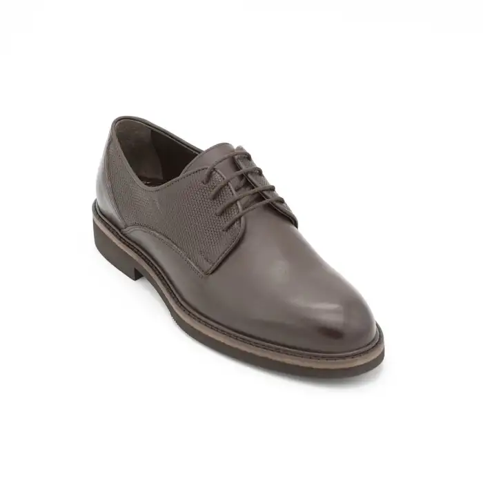 WST 7101 Hakiki Deri Erkek Ayakkabı Kahve Eva