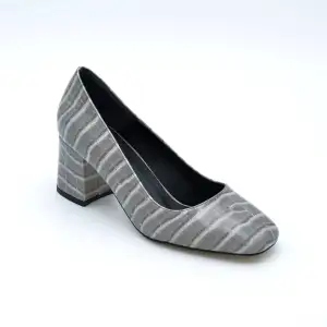 830 BNO Klasik Bayan Ayakkabı Gri Krokodil