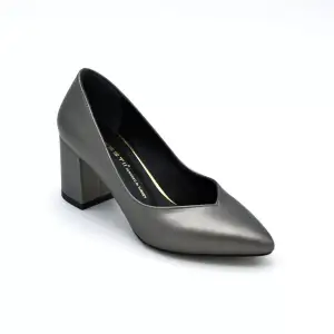 303 EST Klasik Bayan Ayakkabı Stiletto Platin