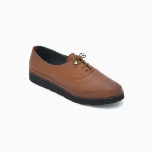 1002 Hakiki Deri Bayan Ayakkabı Taba