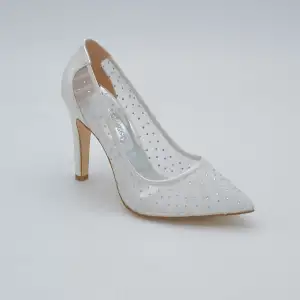 5496 Abiye Bayan Ayakkabı Sedef File 10,5 cm