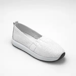 SP103 PKR Hakiki Deri Günlük Bayan Ayakkabı Beyaz