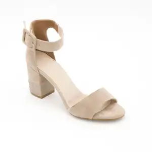 564 EST Tek Bant Klasik Bayan Ayakkabı Kum Süet