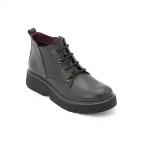 647 Ola Hakiki Deri Bayan Bot Siyah