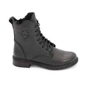 20912 SRK Hakiki Deri Bayan Bot Siyah