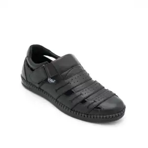 4728 Pepita Erkek Sandalet Siyah