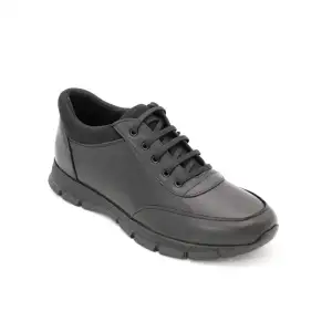 602 DMT Hakiki Deri Kışlık Erkek Ayakkabı Siyah