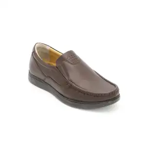 SHM 400-4 Hakiki Deri Comford Erkek Ayakkabı Kahve
