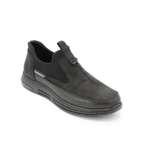 5479 Pepita Hakiki Deri Kışlık Erkek Ayakkabı Siyah